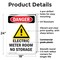 Signmission Electric Meter Room Danger Sign, Plastic, 18in W x 24in L, 2PK OS-2PACK-DS-P-1824-V-1192 - alternate 6